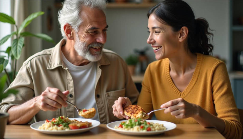 ¿Cuánta leucina para adultos mayores se recomienda en cada comida?